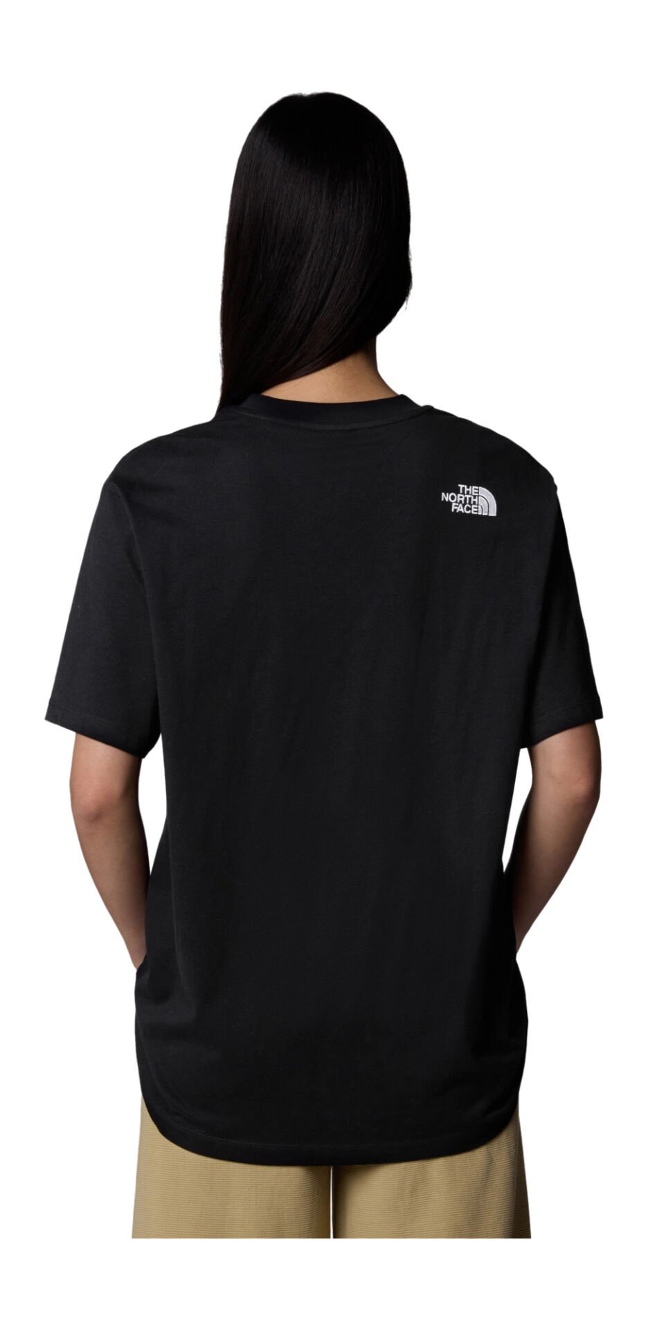 The North Face W Ss Essential Oversize Tee Kadın T-Shirt Siyah - XS