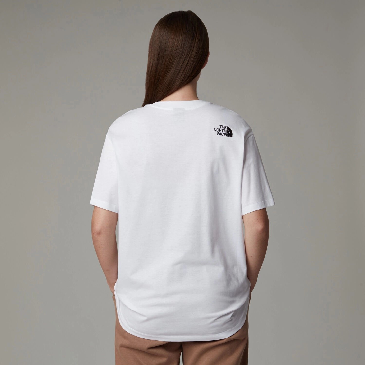 The North Face W Ss Essential Oversize Tee Kadın T-Shirt Beyaz - L