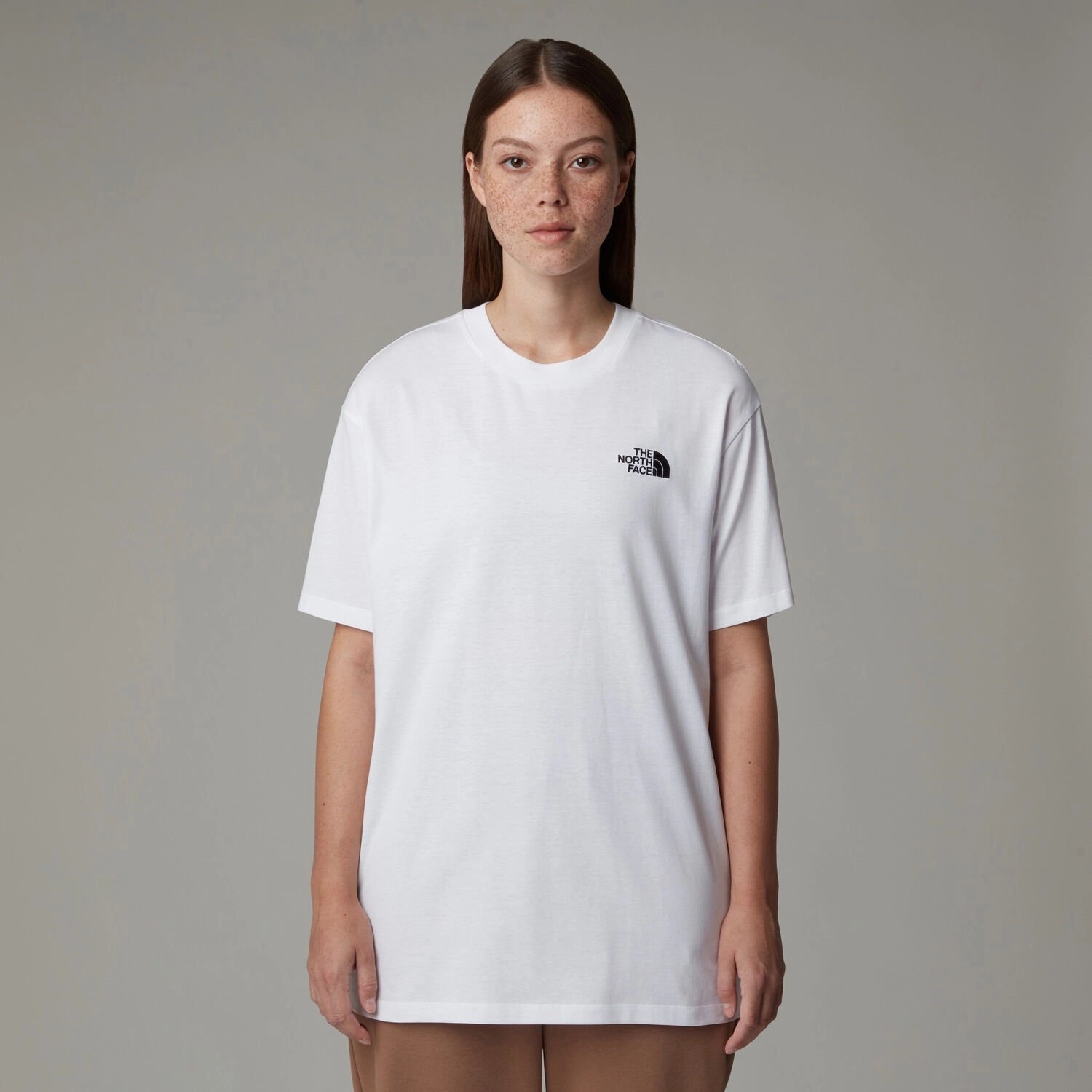 The North Face W Ss Essential Oversize Tee Kadın T-Shirt Beyaz - M