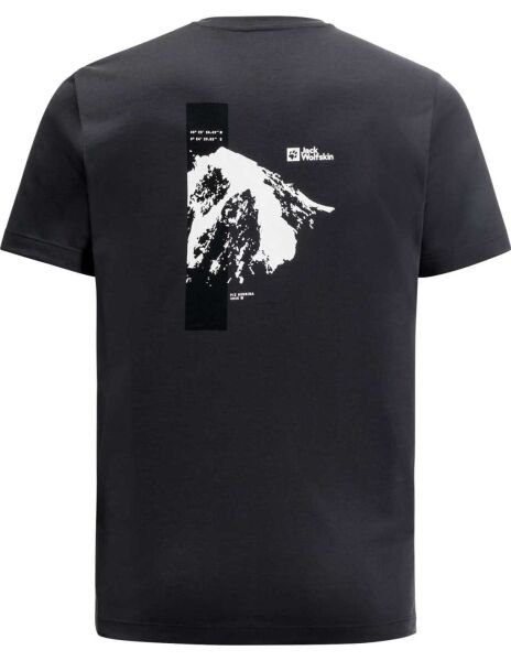 Jack Wolfskin Vonnan S/S Graphic T M Erkek Tişört Siyah - M