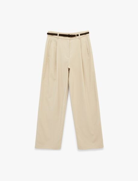 Koton Bej Pantolon 6Sak40191Uw 42 - Bej