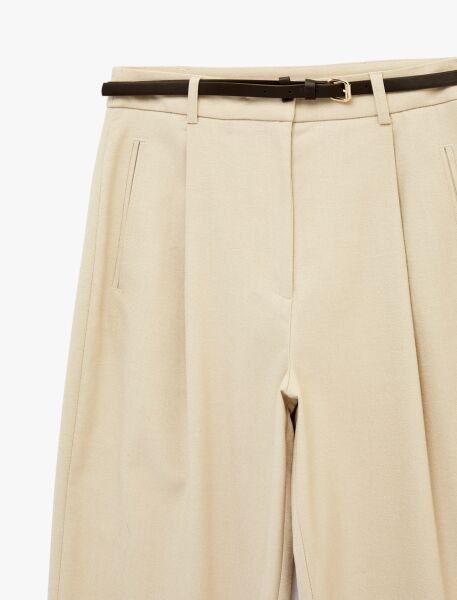 Koton Bej Pantolon 6Sak40191Uw 42 - Bej