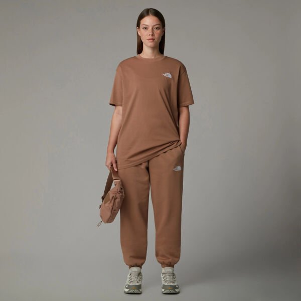 The North Face W Ss Essential Oversize Tee Kadın T-Shirt Kahverengi - XS