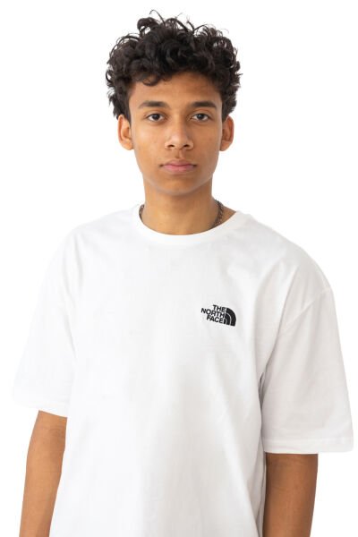 The North Face M Ss Essential Oversize Tee Erkek T-Shirt Beyaz - XL