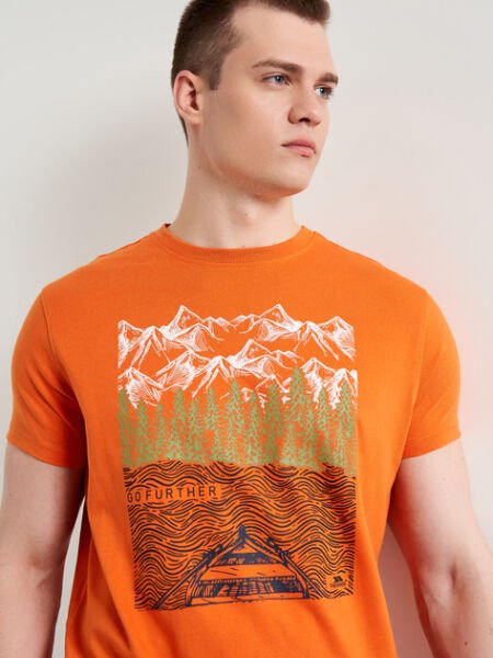 Trespass Austin Erkek T-Shirt Erkek Tişört Turuncu - S