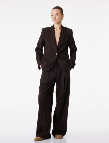 Koton Kahverengi Ceket 6SAK50039UW Kahverengi - 42