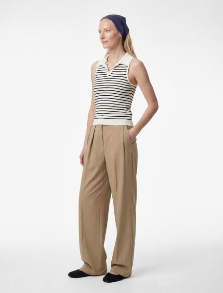 Koton Siyah Çizgili Atlet 6Sak30001Ht Siyah - XS