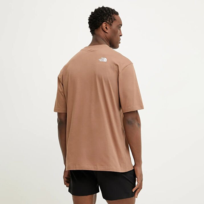 The North Face M Ss Essential Oversize Tee Erkek T-Shirt Kahverengi - L