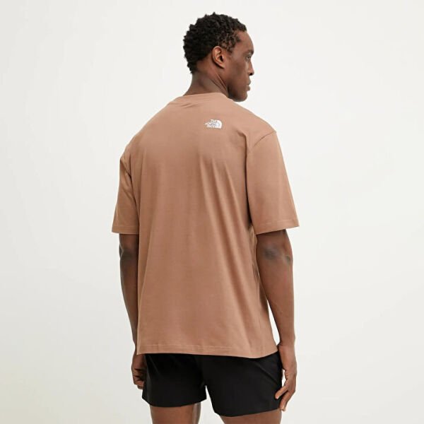 The North Face M Ss Essential Oversize Tee Erkek T-Shirt Kahverengi - L