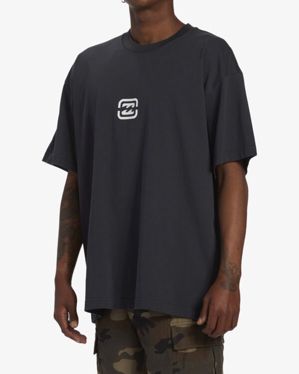 Billabong Bracket Wave  Tees Wht Erkek Tişört Siyah - L