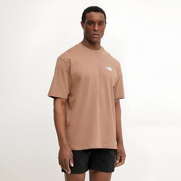 The North Face M Ss Essential Oversize Tee Erkek T-Shirt Kahverengi - XXL
