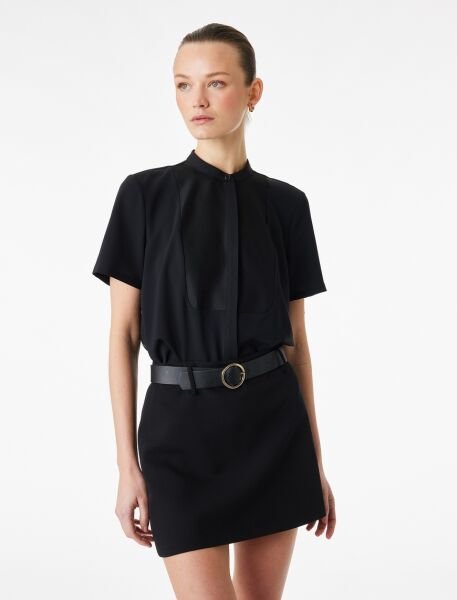 Koton Siyah Gömlek 6Sak60253Uw Siyah - 44