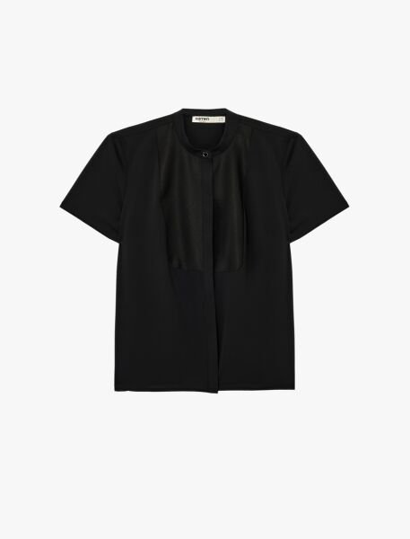 Koton Siyah Gömlek 6Sak60253Uw Siyah - 44