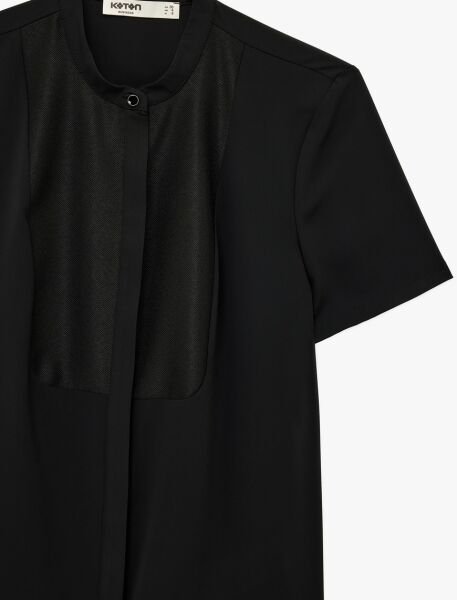 Koton Siyah Gömlek 6Sak60253Uw Siyah - 44