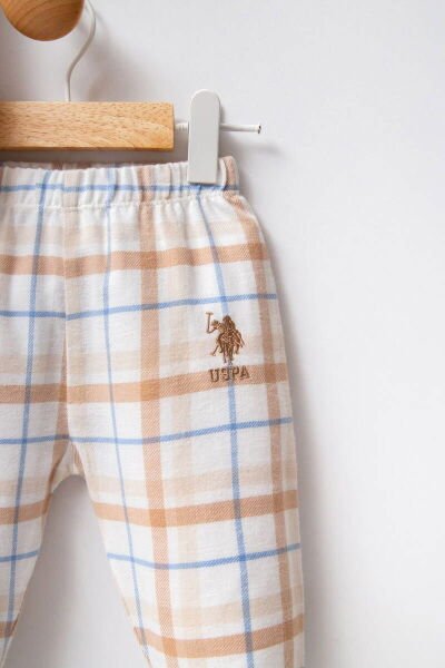 U.S. Polo Kız Bebek Pijama Takımı Dokuma Kumaş Dokuma Kumaş Beyaz - 3 Yaş