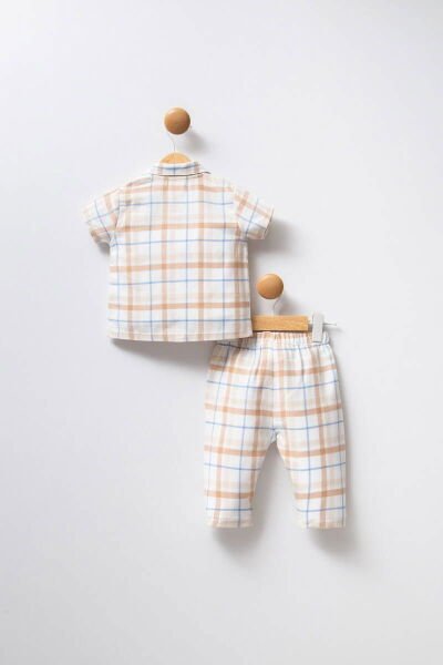 U.S. Polo Kız Bebek Pijama Takımı Dokuma Kumaş Dokuma Kumaş Beyaz - 3 Yaş