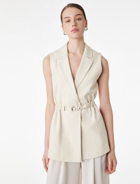 Koton Bej Yelek 6Sak20008Uw 42 - Bej