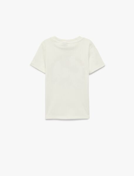 Koton Ekru Tişört 6Skg10197Ak Ekru - 9-10