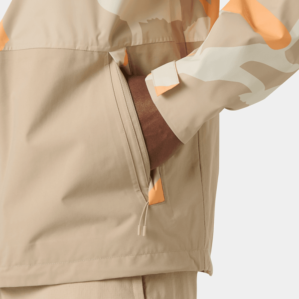 HELLY HANSEN Erkek Yağmurluk ACE GRAPHIC RAIN JACKET YAĞMURLUK MONT HHA.54634 S - Khaki