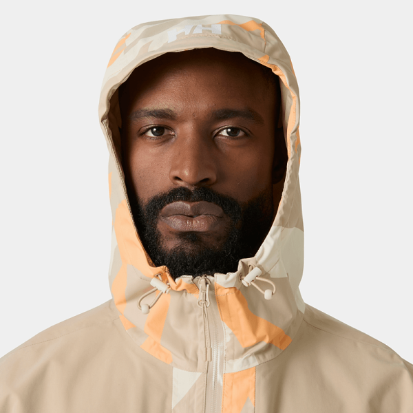 HELLY HANSEN Erkek Yağmurluk ACE GRAPHIC RAIN JACKET YAĞMURLUK MONT HHA.54634 S - Khaki