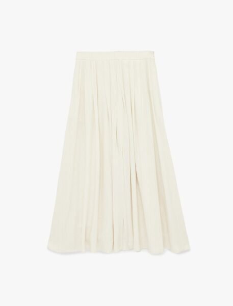 Koton Bej Çizgili Etek 6Sak70004Uw 42 - Bej