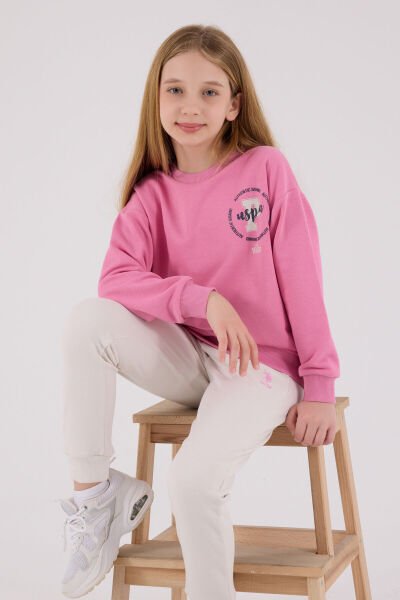 U.S. Polo Kız Çocuk İkili Takım 7-8 - Karanfil