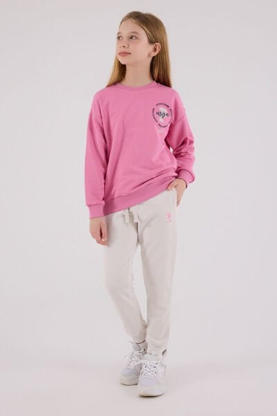 U.S. Polo Kız Çocuk İkili Takım 7-8 - Karanfil