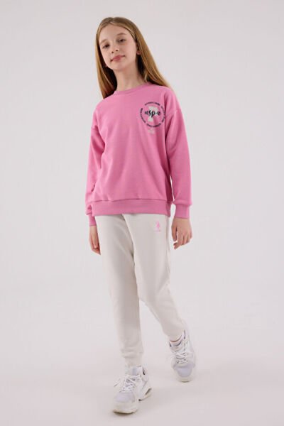 U.S. Polo Kız Çocuk İkili Takım 7-8 - Karanfil