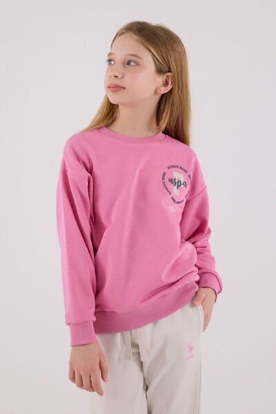 U.S. Polo Kız Çocuk İkili Takım 7-8 - Karanfil