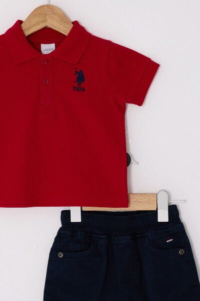 U.S. Polo Erkek Bebek Pike T-Shırt 2Li Takım Pike Dokuma Kumaş