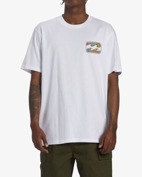 Billabong Crayon Wave  Tees Erkek T-Shirt Beyaz - L