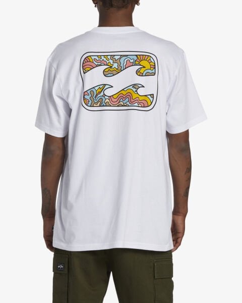Billabong Crayon Wave  Tees Erkek T-Shirt Beyaz - L