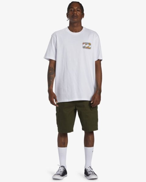 Billabong Crayon Wave  Tees Erkek T-Shirt Beyaz - L