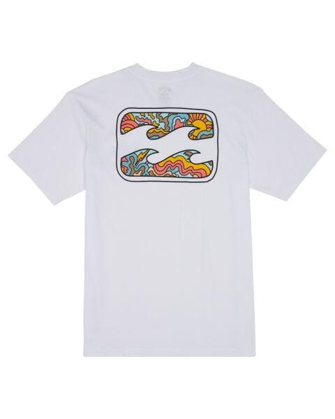 Billabong Crayon Wave  Tees Erkek T-Shirt Beyaz - L