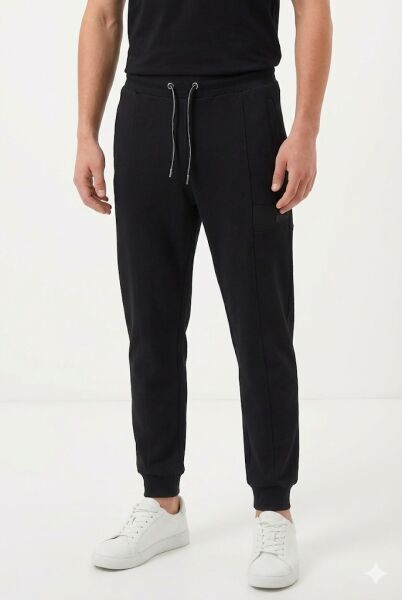 Gamp Erkek Slim Fit Paçası Lastikli Önü Dikişli Jogger Eşofman Altı