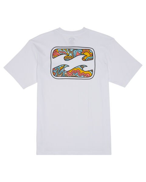 Billabong Crayon Wave  Tees Erkek T-Shirt Beyaz - XL