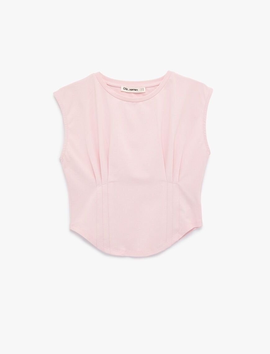 Koton Pembe Tişört 6Sal10009Ik XL - Pembe