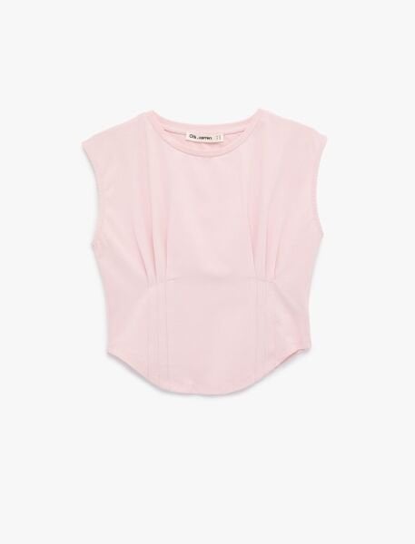 Koton Pembe Tişört 6Sal10009Ik XL - Pembe