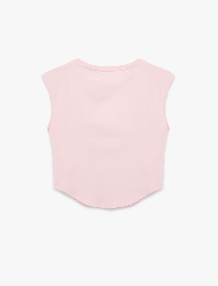 Koton Pembe Tişört 6Sal10009Ik XL - Pembe