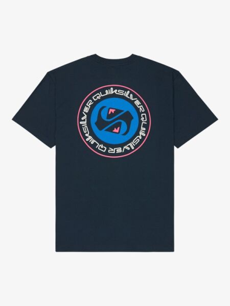 Quiksilver Ev Duality Erkek Kısa Kollu Pamuklu Tişört Eqyzt08011 XXL - Total Eclipse - Solid