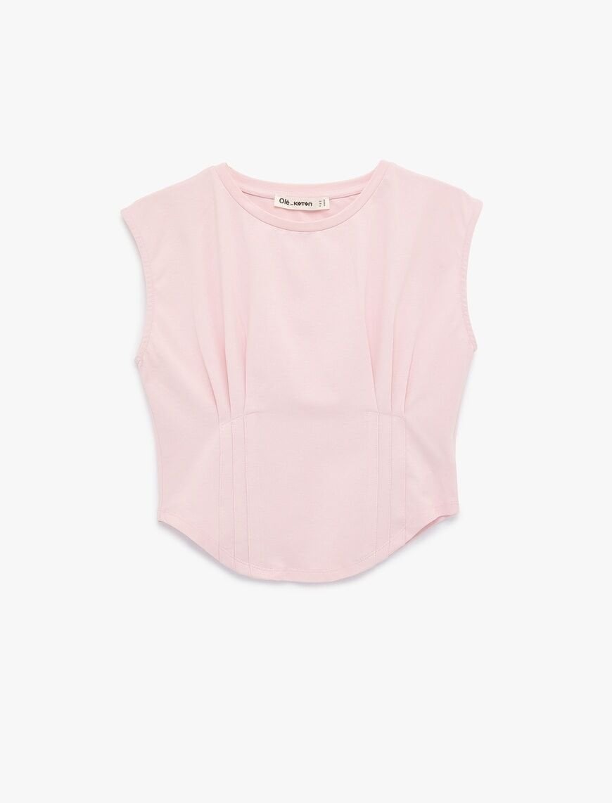 Koton Pembe Tişört 6Sal10009Ik XS - Pembe