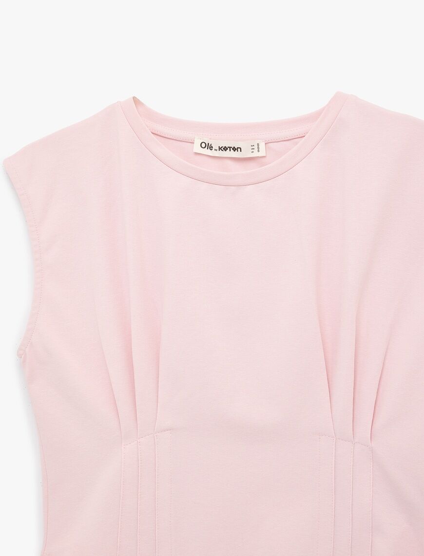 Koton Pembe Tişört 6Sal10009Ik XS - Pembe