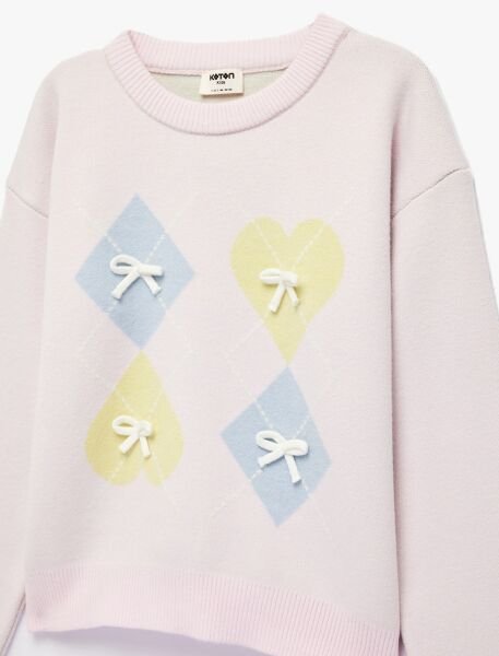 Koton Pembe Triko Kazak 6Skg90046Ht Pembe - 9-10