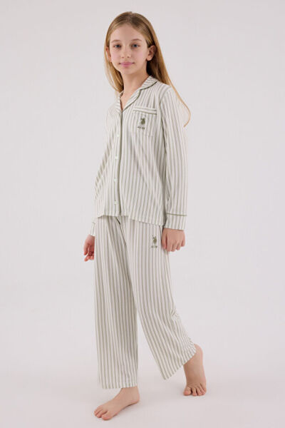 U.S. Polo Kız Çocuk Gömlek Pijama Takımı