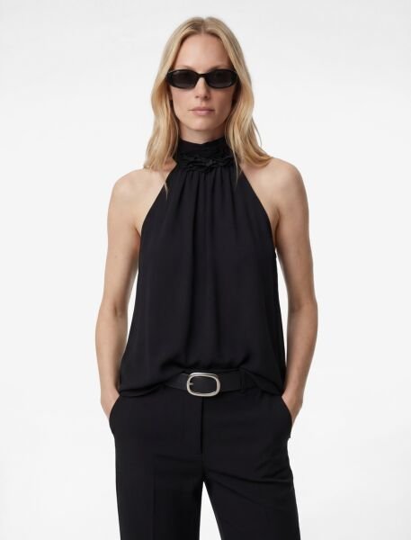 Koton Siyah Bluz 6Sak60272Uw Siyah - 44