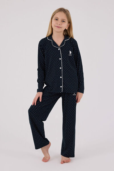 U.S. Polo Kız Çocuk Gömlek Pijama Takımı
