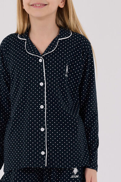 U.S. Polo Kız Çocuk Gömlek Pijama Takımı