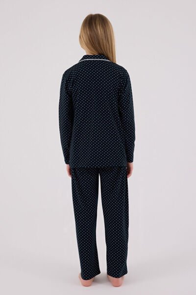 U.S. Polo Kız Çocuk Gömlek Pijama Takımı 6-7 - Lacivert