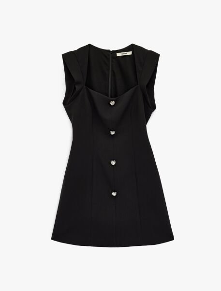 Koton Siyah Elbise 6Sak80058Pw Siyah - 44