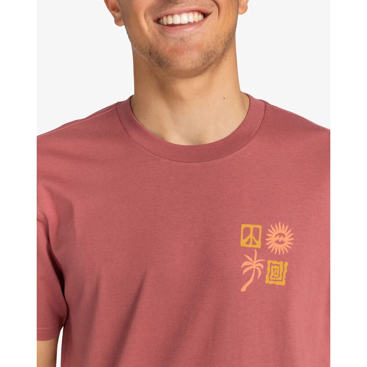 Billabong Side Shot  Tees Rdu Erkek Tişört Pembe - S